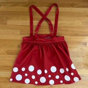 Thorn & Fable Red Mushroom Suspender Skirt Plus Size 1 Hot Topic